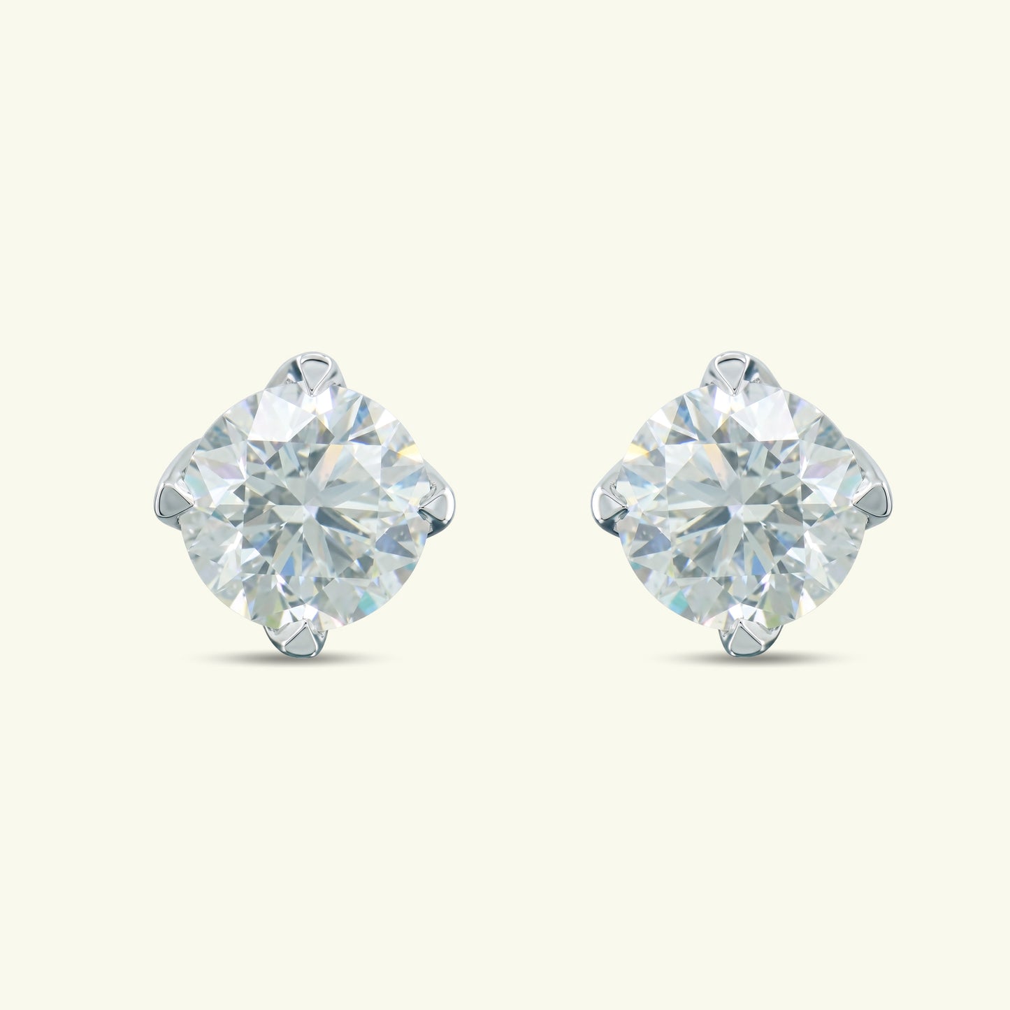 Myelle Solitaire Diamond Stud Earrings