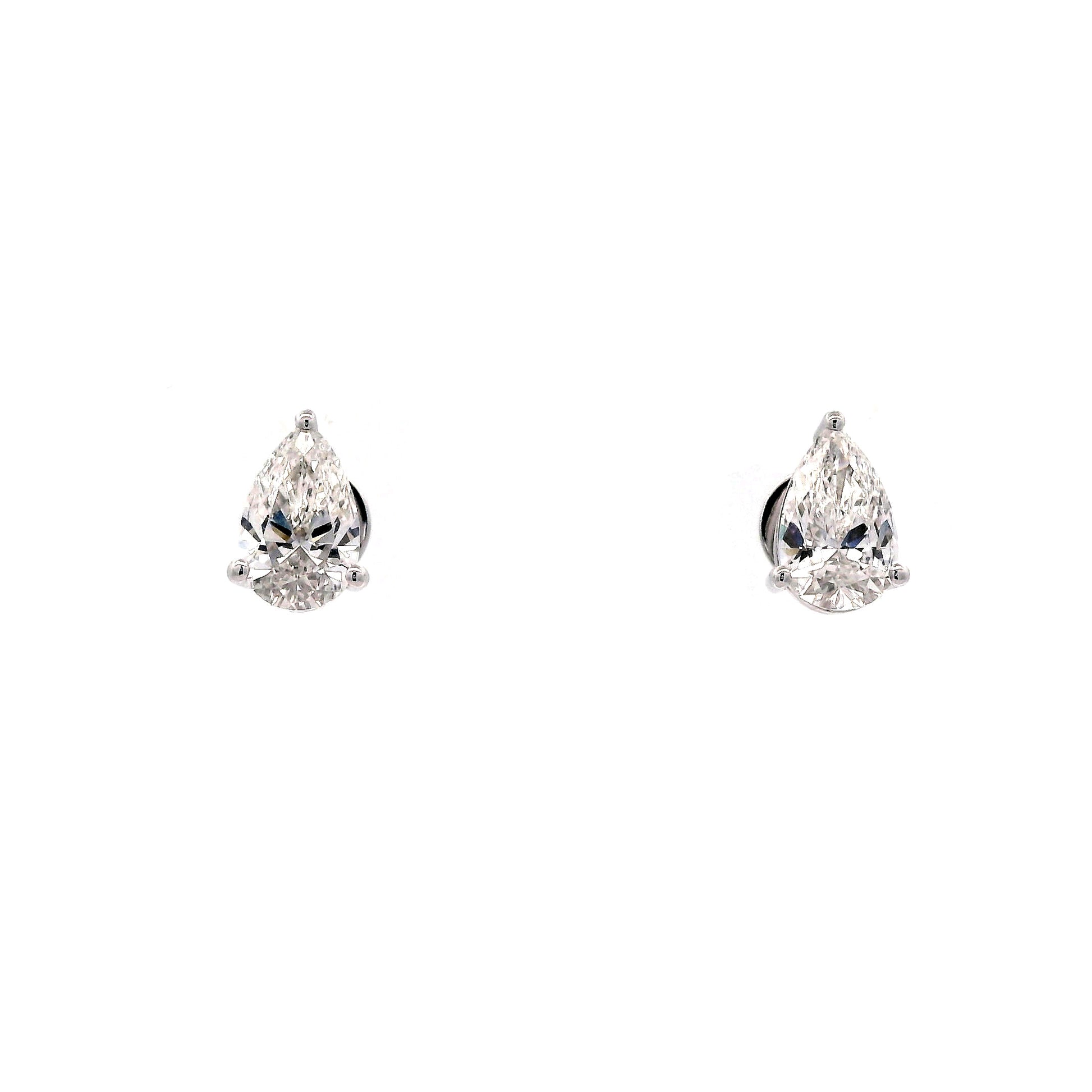 Solenne Solitaire Diamond Stud Earrings