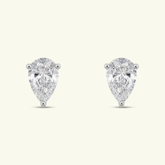 Solenne Solitaire Diamond Stud Earrings