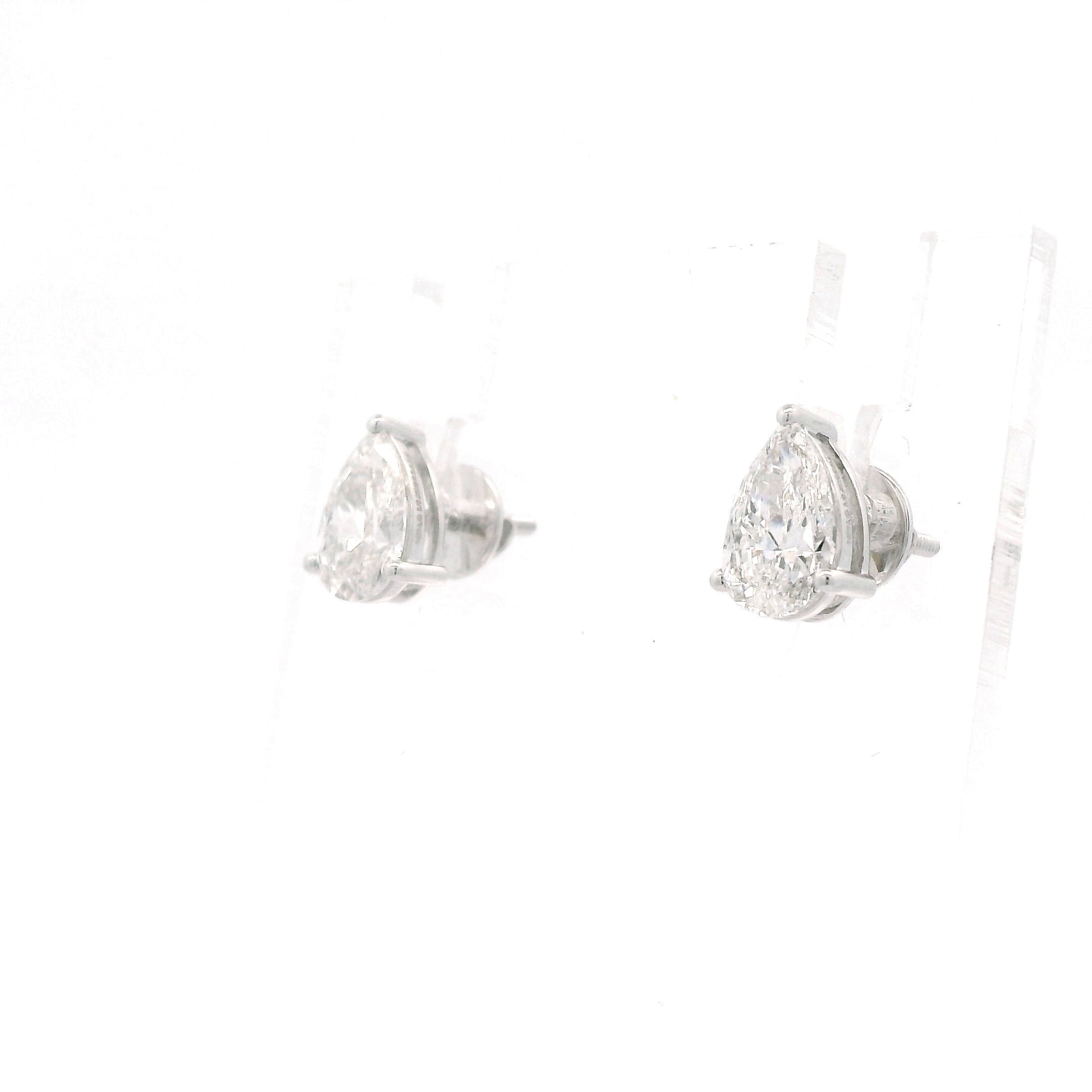Solenne Solitaire Diamond Stud Earrings