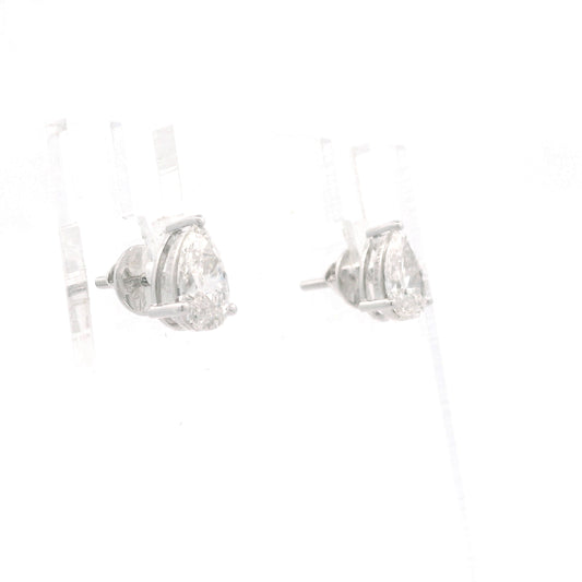 Solenne Solitaire Diamond Stud Earrings