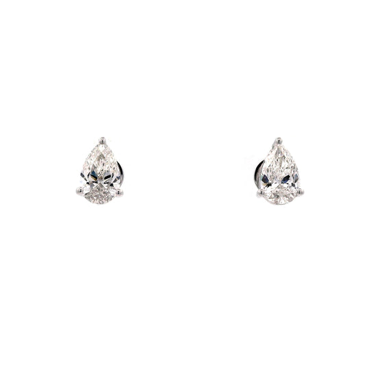 Solenne Solitaire Diamond Stud Earrings
