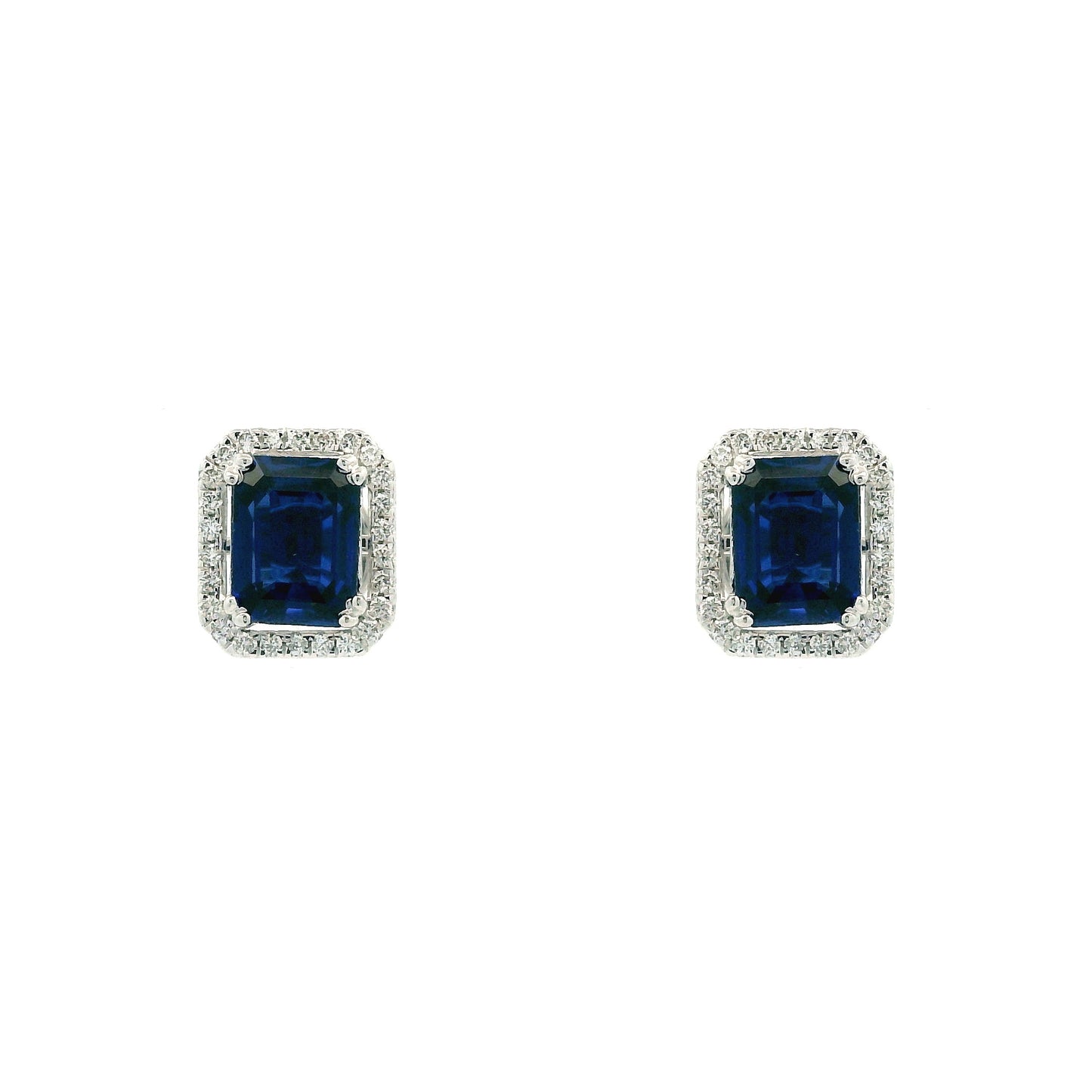 Celyra Box Diamond Stud Earrings
