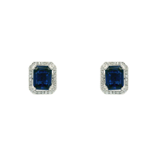 Celyra Box Diamond Stud Earrings
