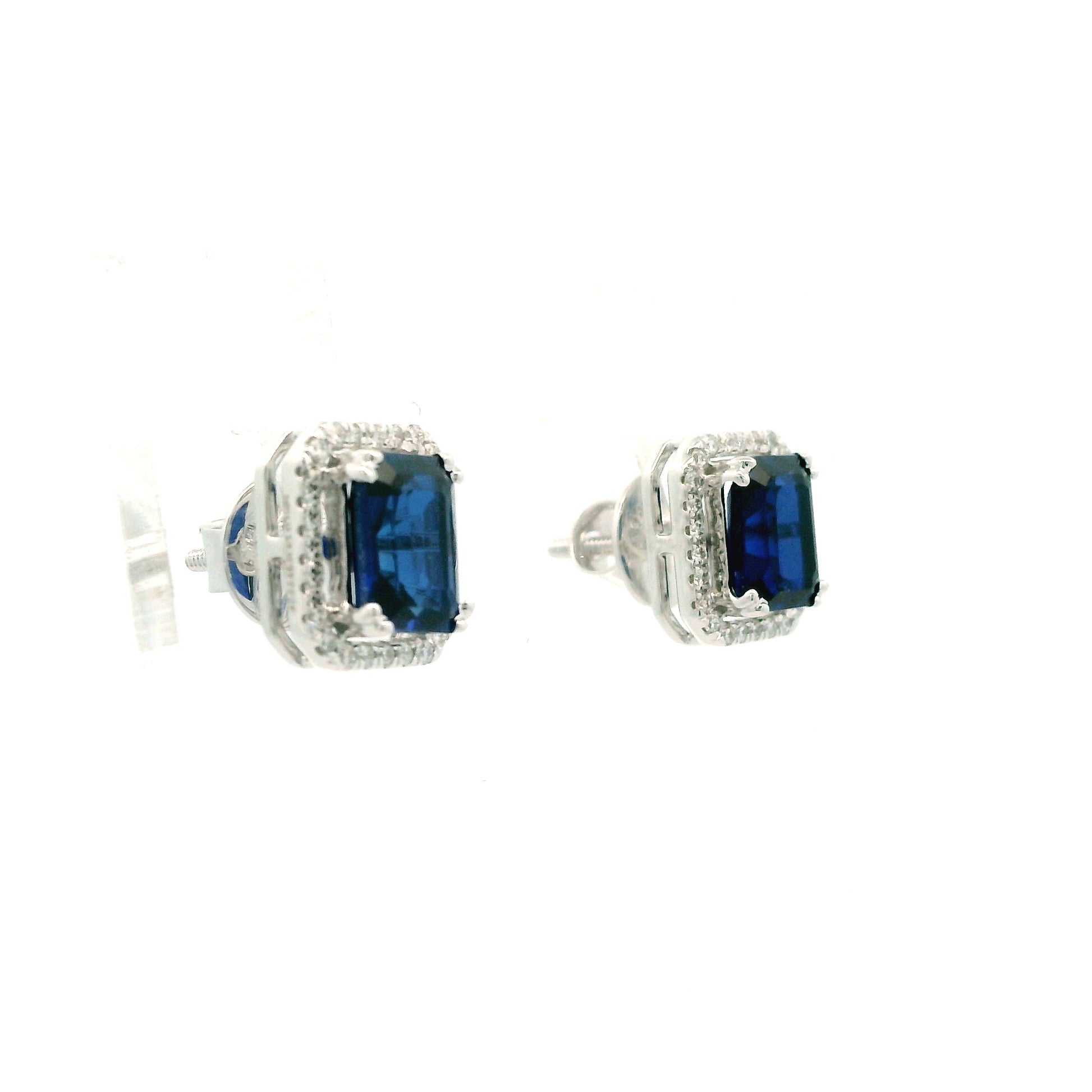 Celyra Box Diamond Stud Earrings