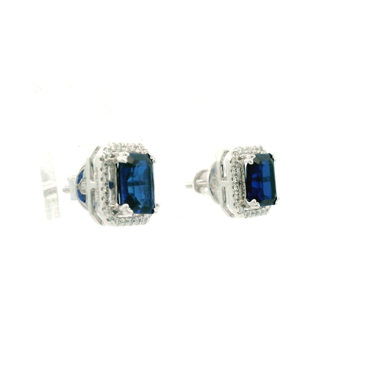 Celyra Box Diamond Stud Earrings