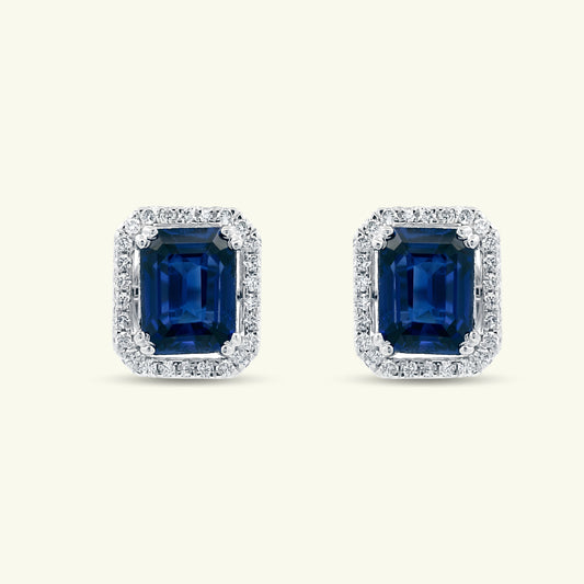 Celyra Box Diamond Stud Earrings