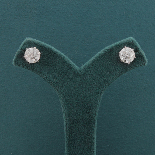 Talys Solitaire Diamond Stud Earrings