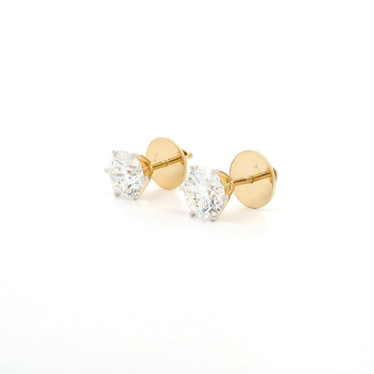 Talys Solitaire Diamond Stud Earrings