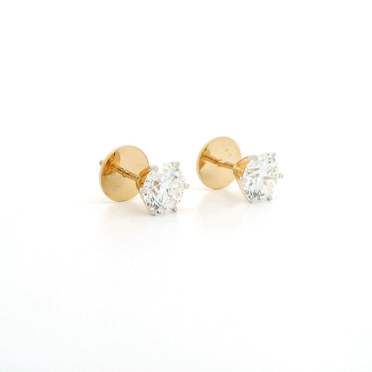 Talys Solitaire Diamond Stud Earrings