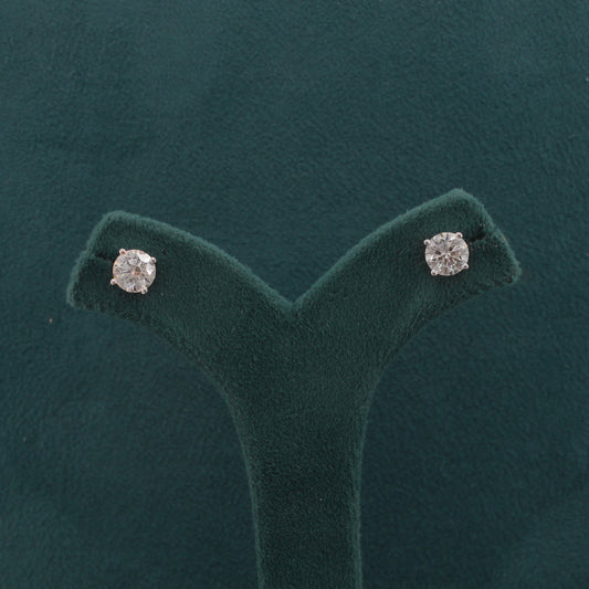 Sylune Solitaire Diamond Stud Earrings