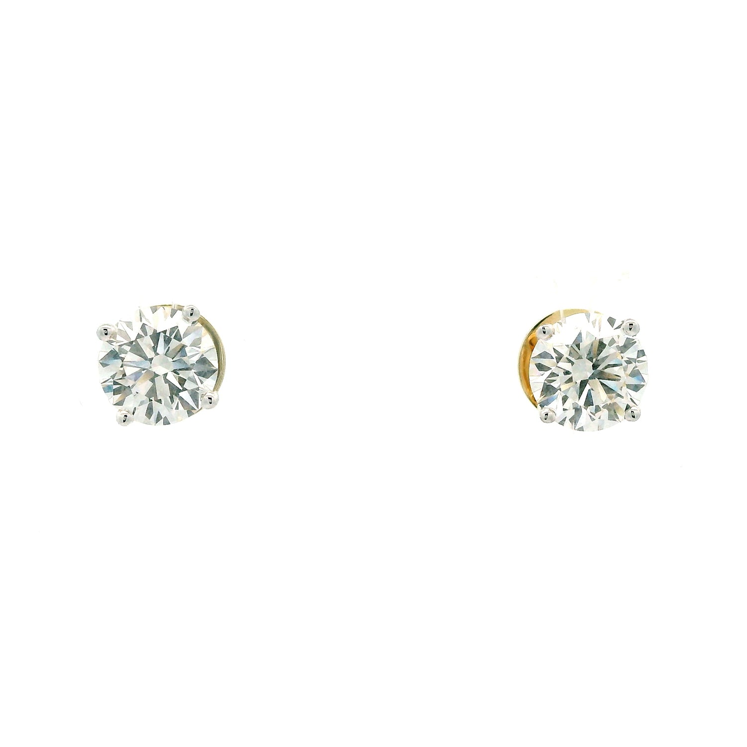 Sylune Solitaire Diamond Stud Earrings