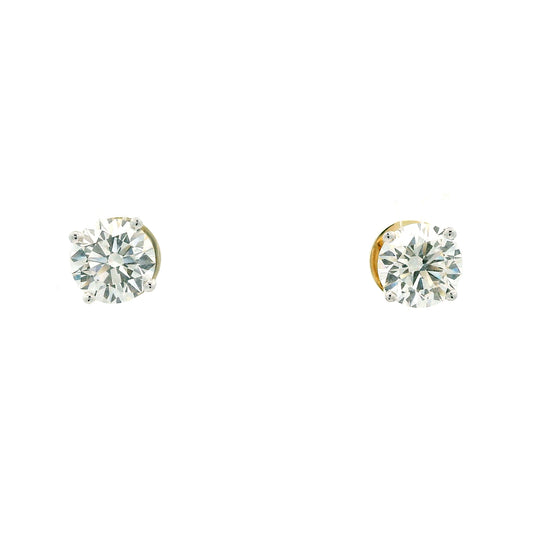 Sylune Solitaire Diamond Stud Earrings