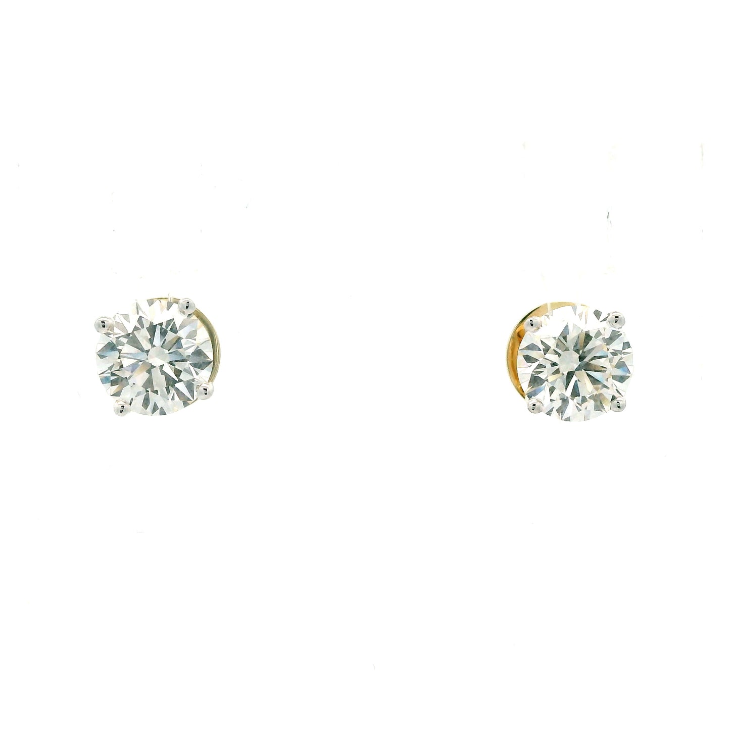 Sylune Solitaire Diamond Stud Earrings