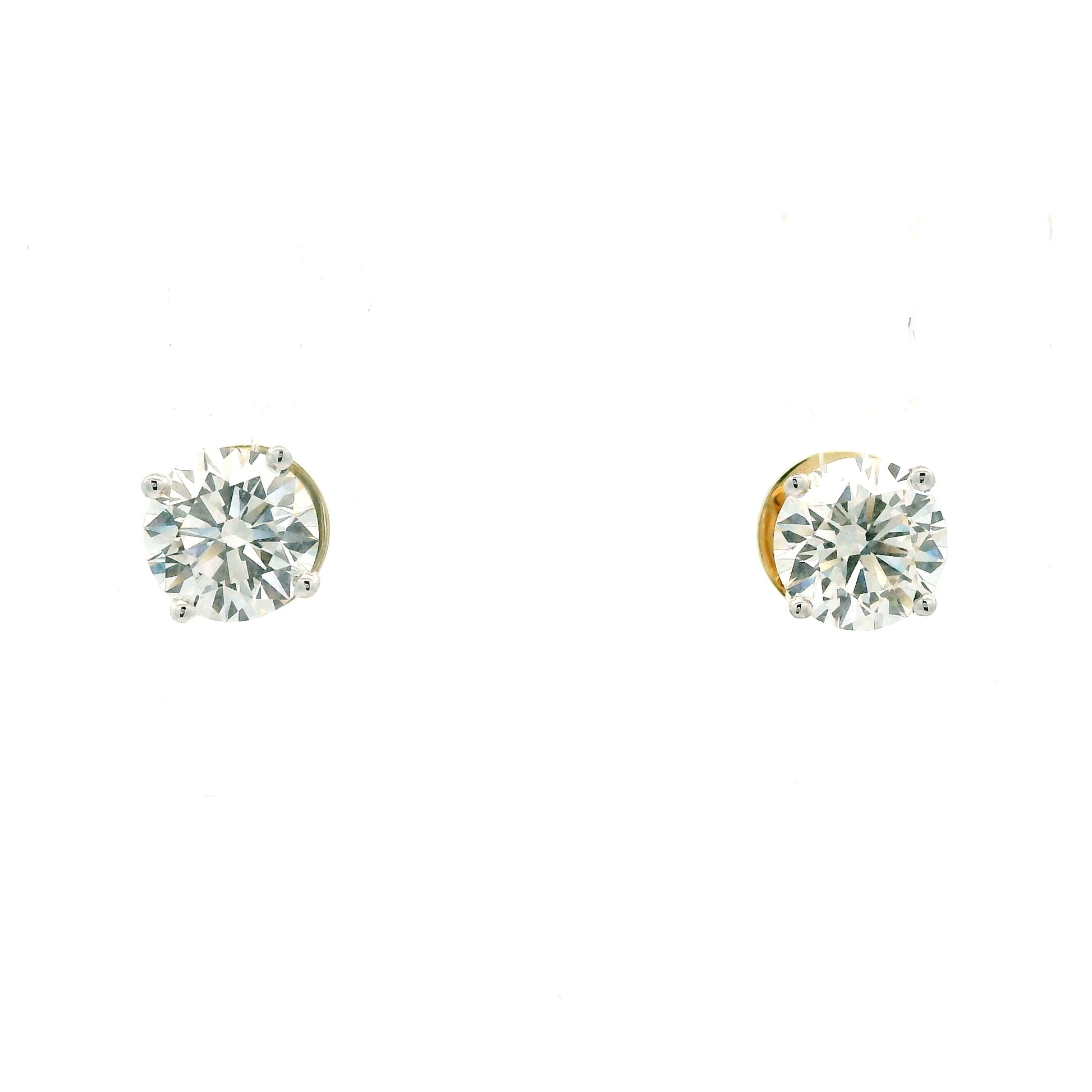 Sylune Solitaire Diamond Stud Earrings