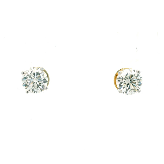 Sylune Solitaire Diamond Stud Earrings
