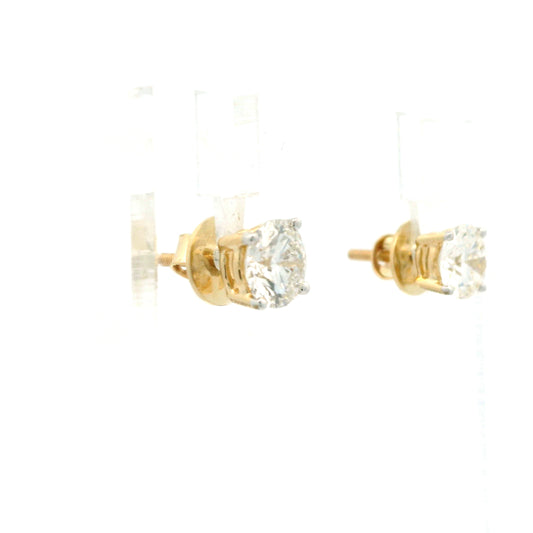 Sylune Solitaire Diamond Stud Earrings