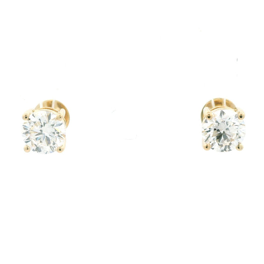 Vanya Solitaire Diamond Stud Earrings