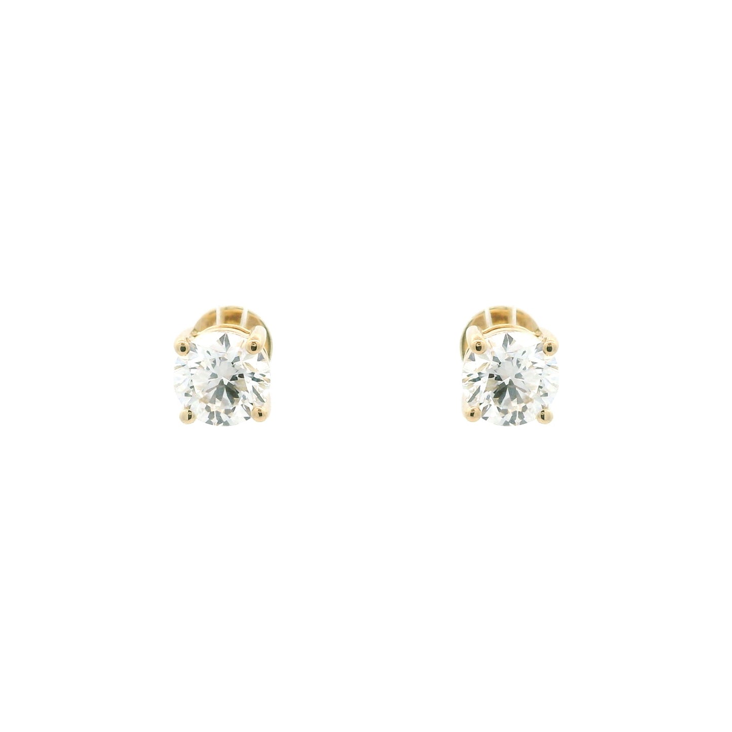 Vanya Solitaire Diamond Stud Earrings