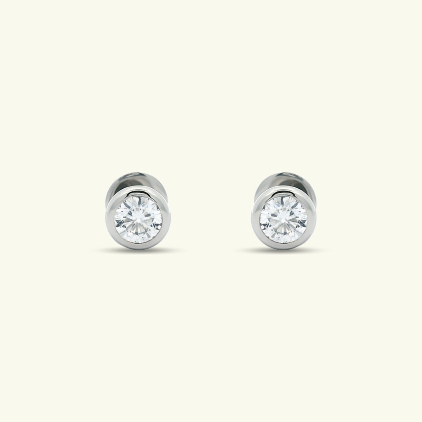 Aeris Solitaire Diamond Earrings