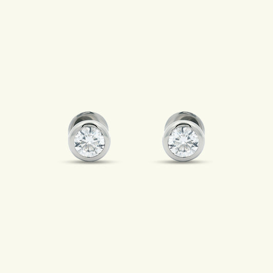 Aeris Solitaire Diamond Earrings