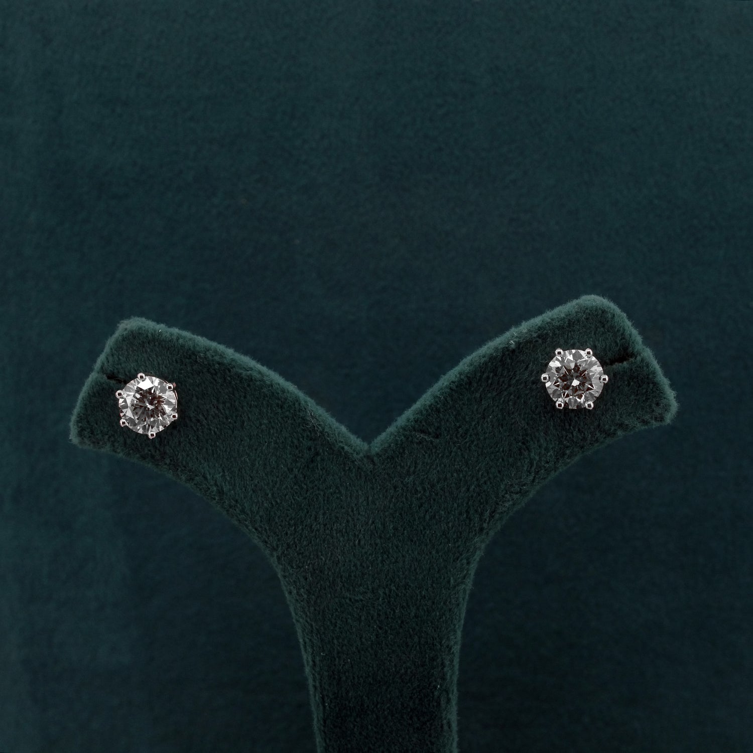 Alenya Solitaire Diamond Stud Earrings
