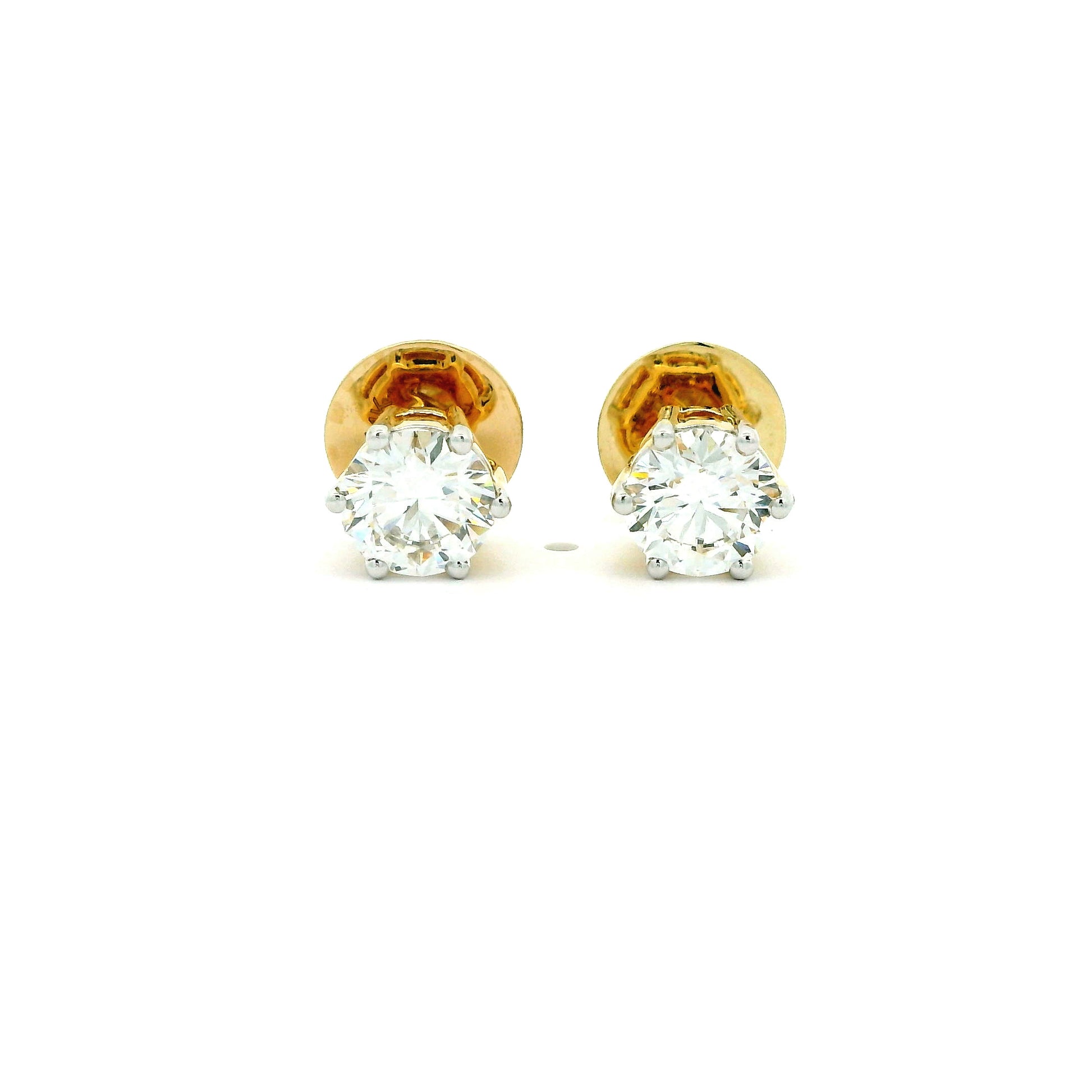 Nirelle Solitaire Diamond Stud Earrings