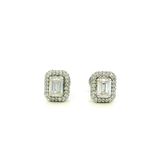 Liora Two Stone Diamond Earrings