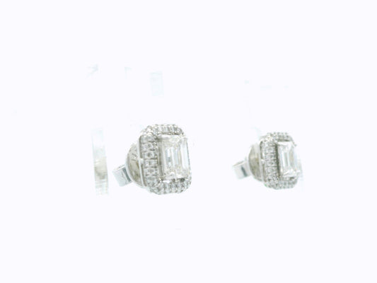 Liora Two Stone Diamond Earrings