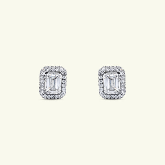 Liora Two Stone Diamond Earrings