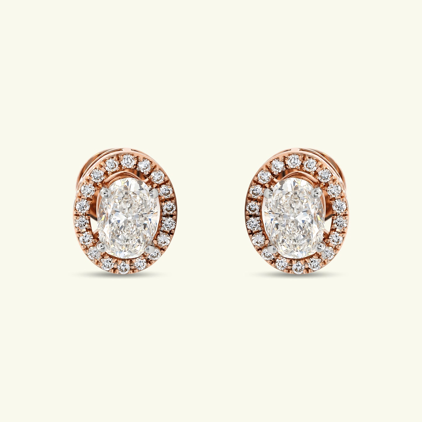 Cyra Two Stone Diamond Earrings