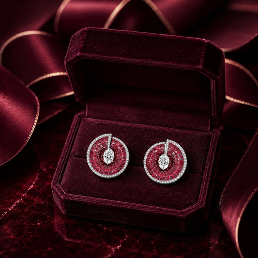 Zafira Mystique Halo Diamond Chandelier Earrings