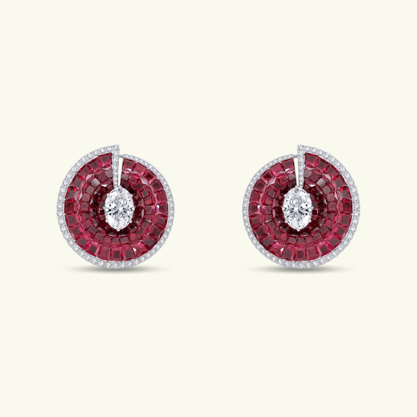 Zafira Mystique Halo Diamond Chandelier Earrings