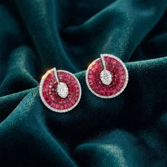 Zafira Mystique Halo Diamond Chandelier Earrings