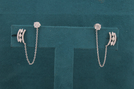 Isara Drop Diamond Chandelier Earrings