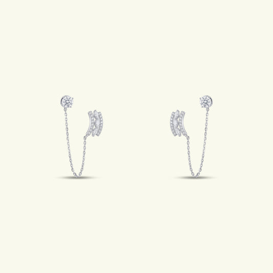 Isara Drop Diamond Chandelier Earrings