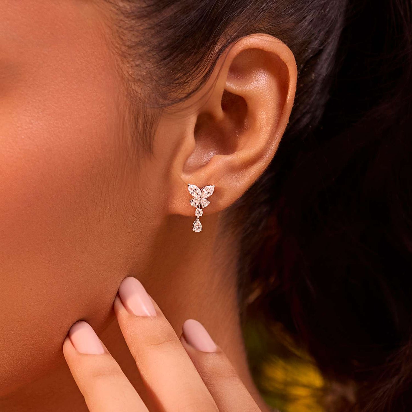 Alina Icon Diamond Drop Earrings