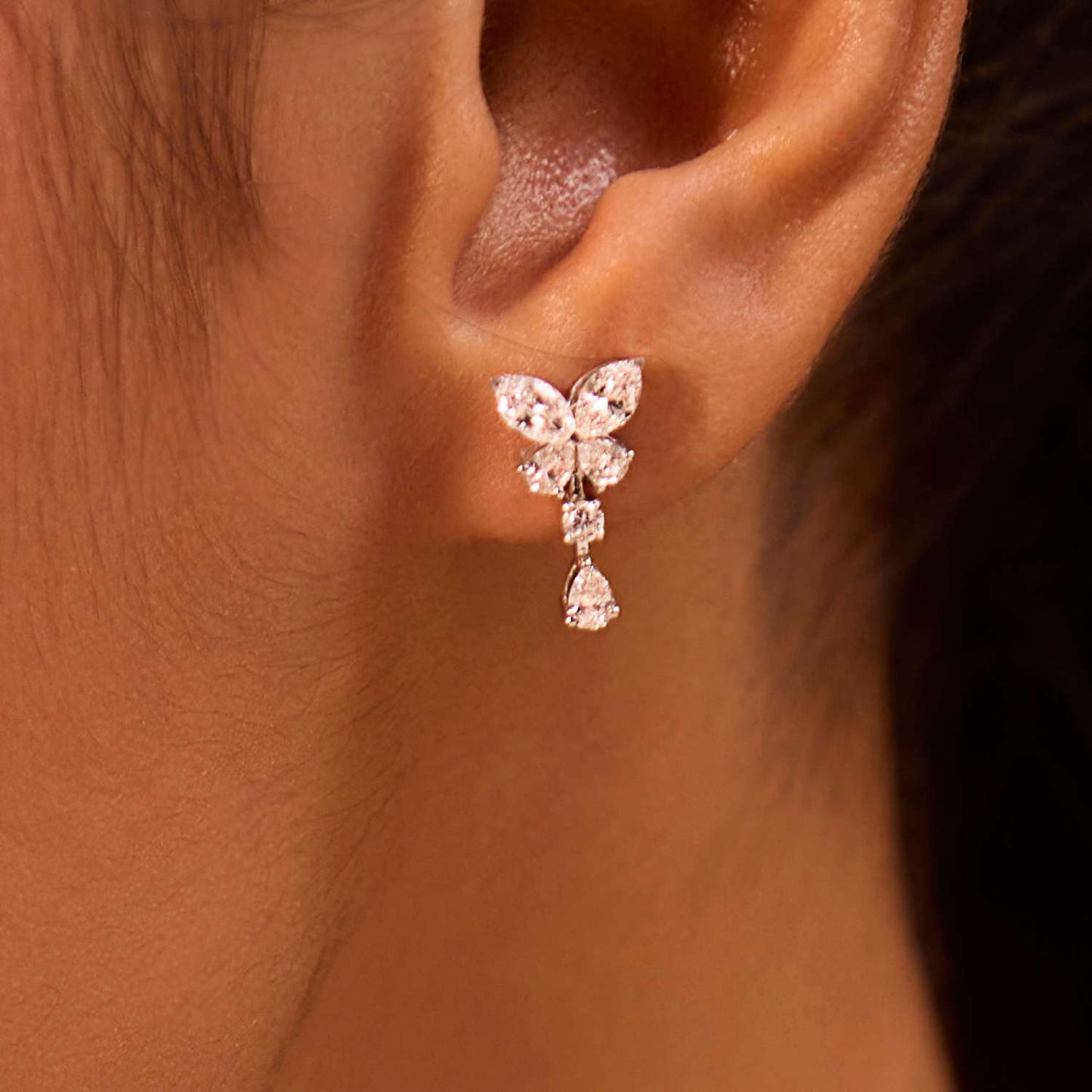 Alina Icon Diamond Drop Earrings