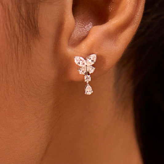 Alina Icon Diamond Drop Earrings