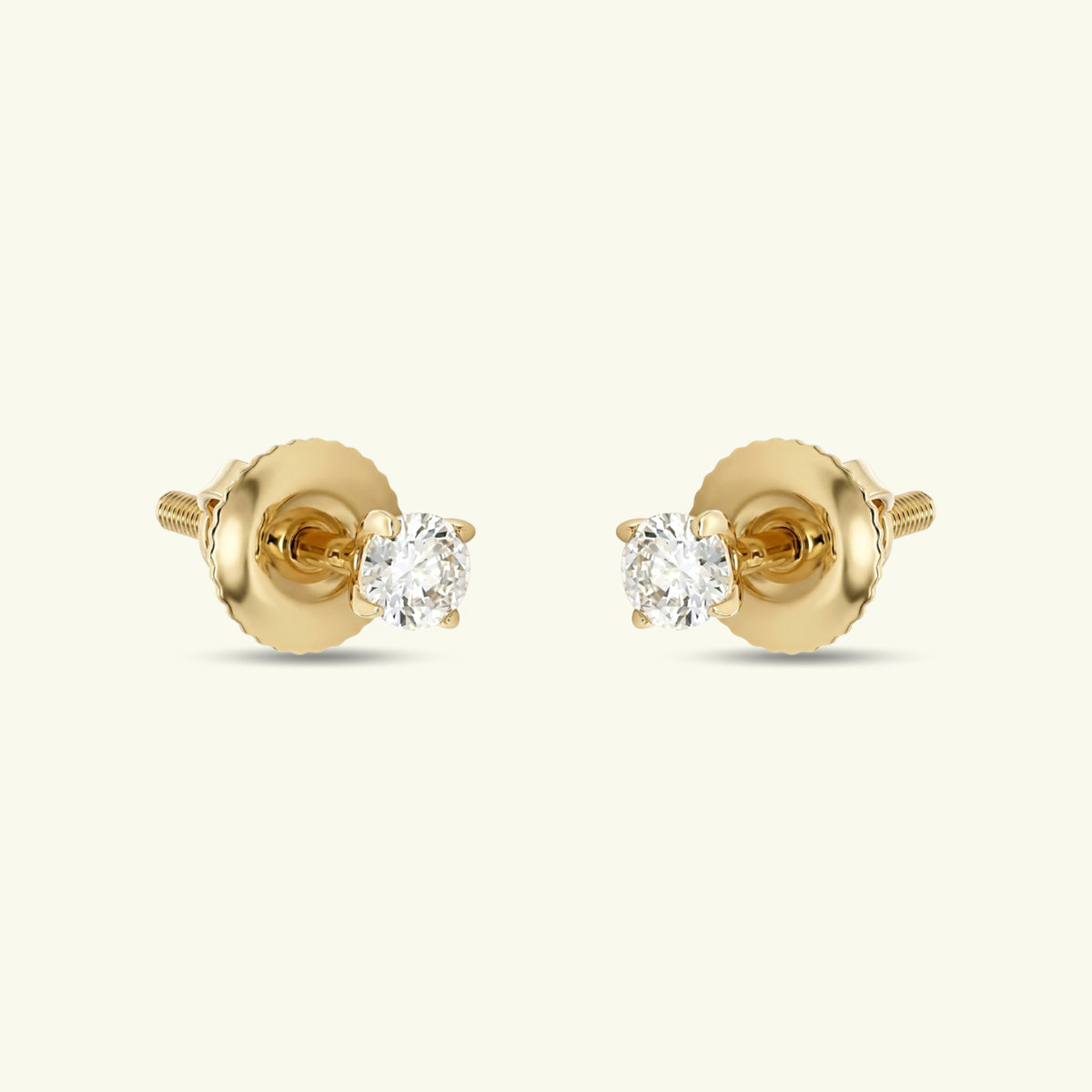 Evania Solitaire Diamond Earrings