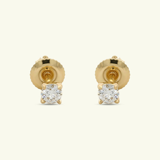 Liora Solitaire Diamond Earrings