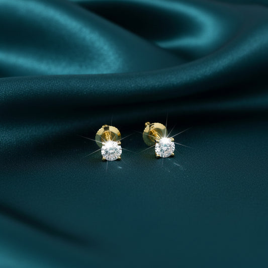 Nyrel Solitaire Diamond Earrings