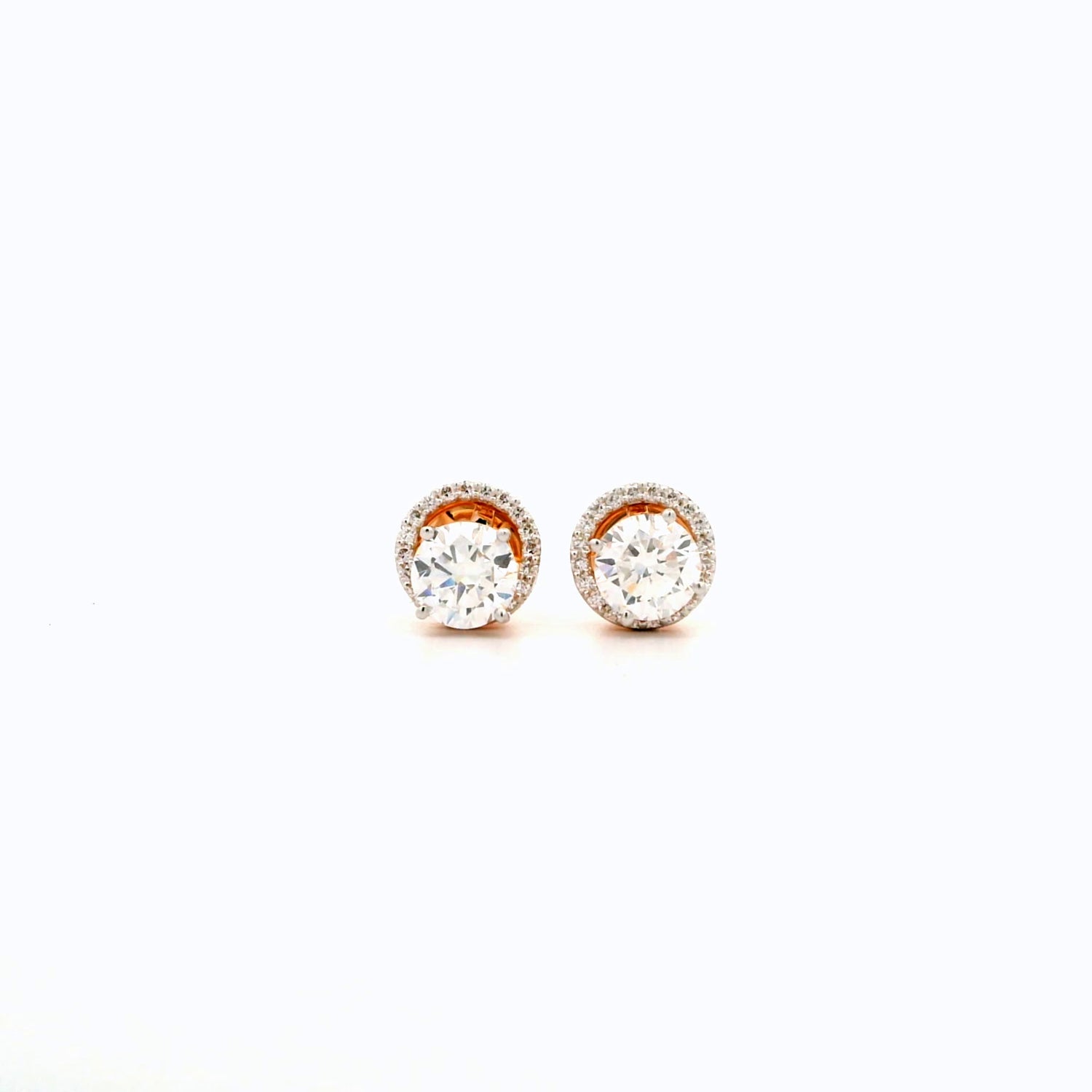 Veriel Halo Diamond Earrings