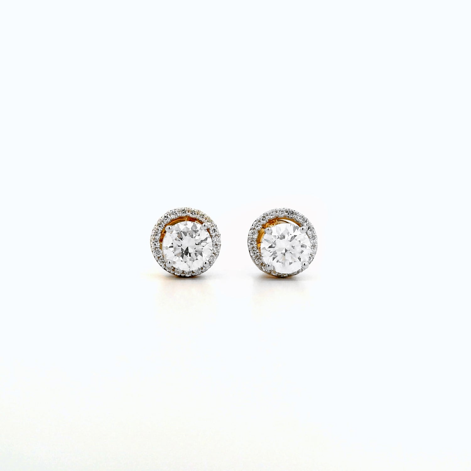 Veriel Halo Diamond Earrings