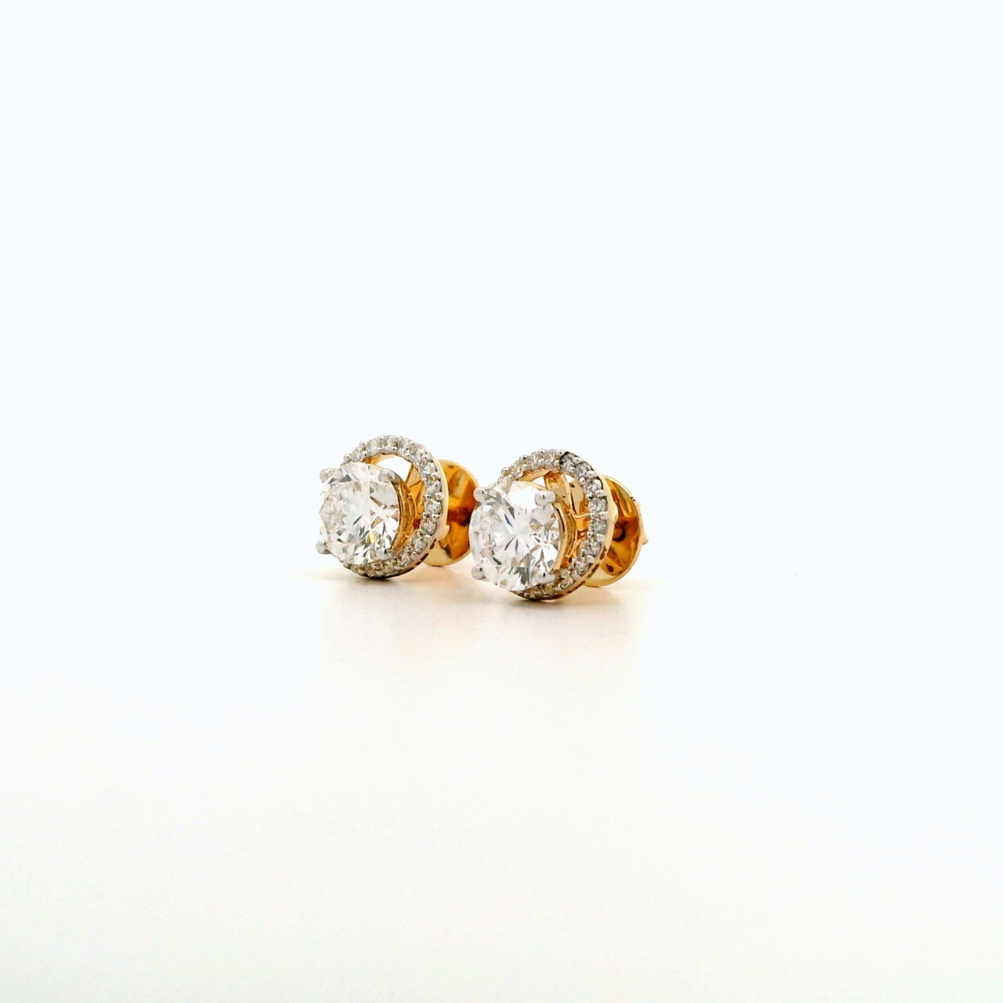 Veriel Halo Diamond Earrings