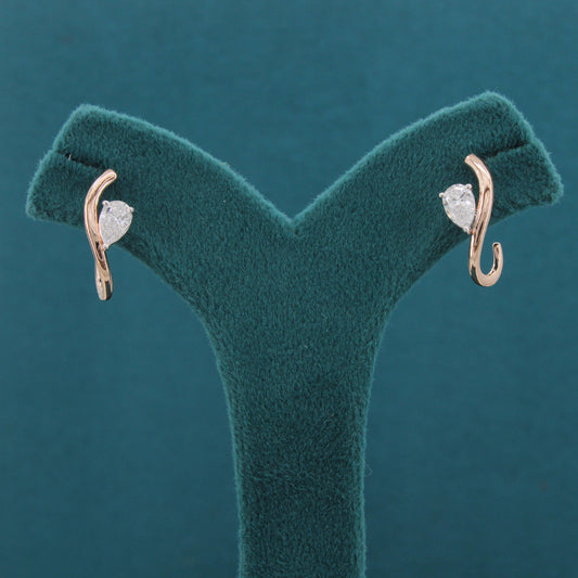 Amira Poise Diamond Solitaire Earrings