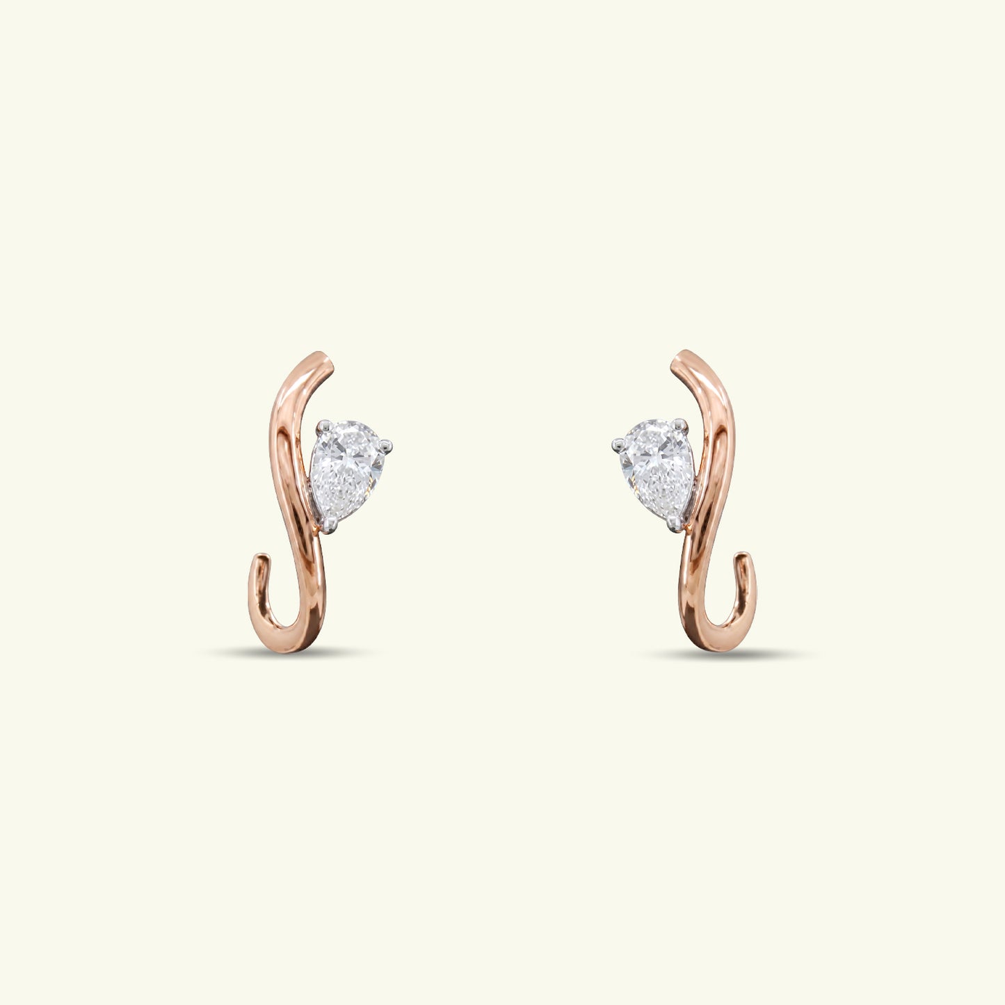 Amira Poise Diamond Solitaire Earrings