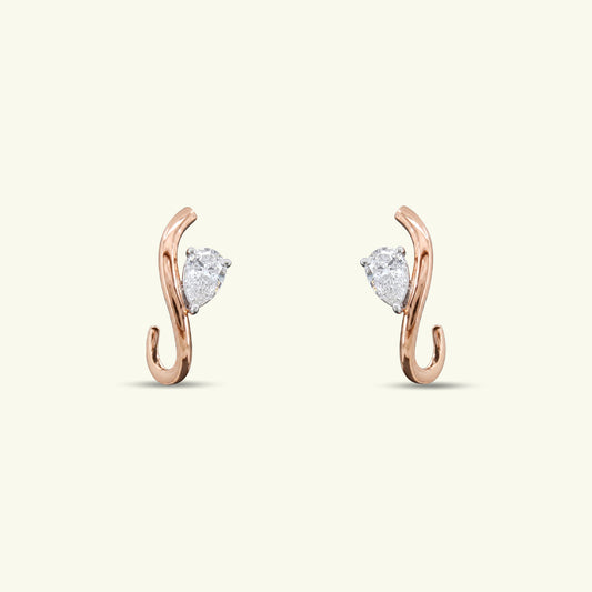 Amira Poise Diamond Solitaire Earrings