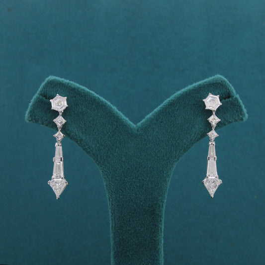 Arvena Crest Diamond Earrings