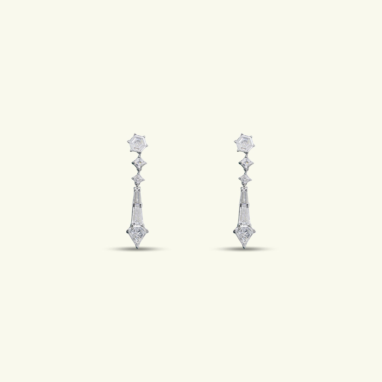 Arvena Crest Diamond Earrings